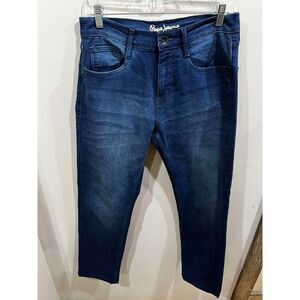 Pepe London Kingston Men's Jeans Size 30x30 (30x33 tag) Straight Relaxed Denim